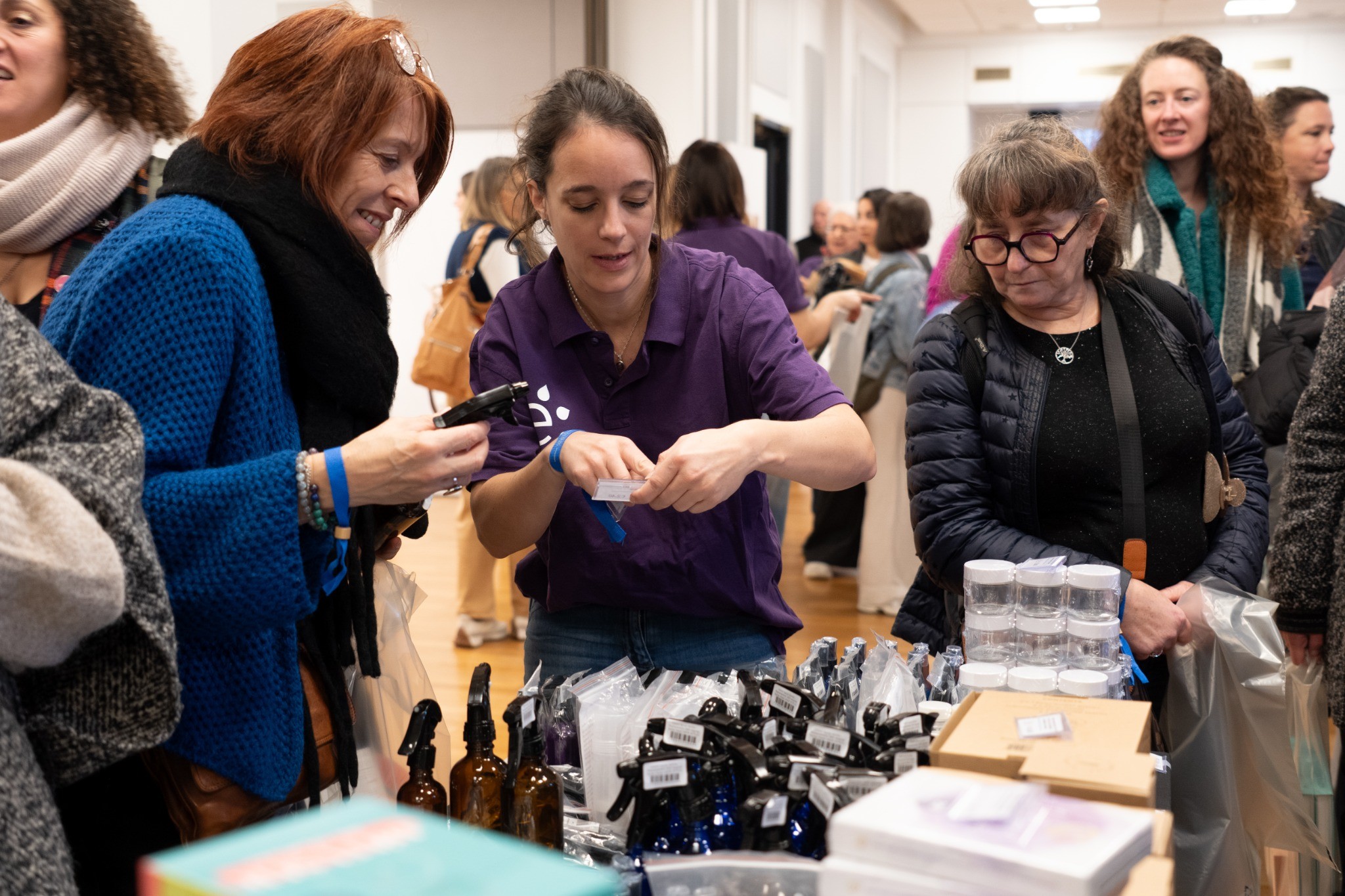 Participants at a hands-on event workshop in Paris